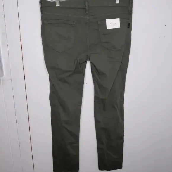 Kancan Jeans Womens 30 Olive Skinny Fit Mid Rise Ankle New Modest Classic Casual - Picture 2 of 9